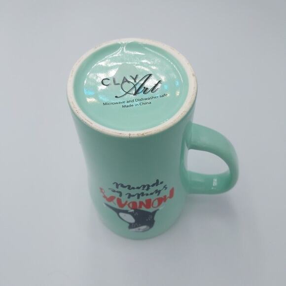 Tall Mug “ Mondays Should Be‎ Optional “ by Clay Art Sloth Coffee Tea Coco - Picture 4 of 4